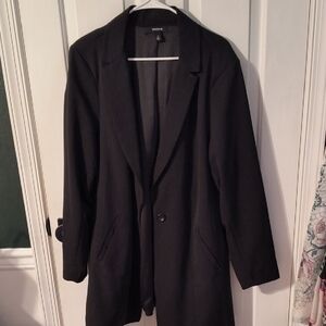 Torrid Black Longline Blazer NWOT